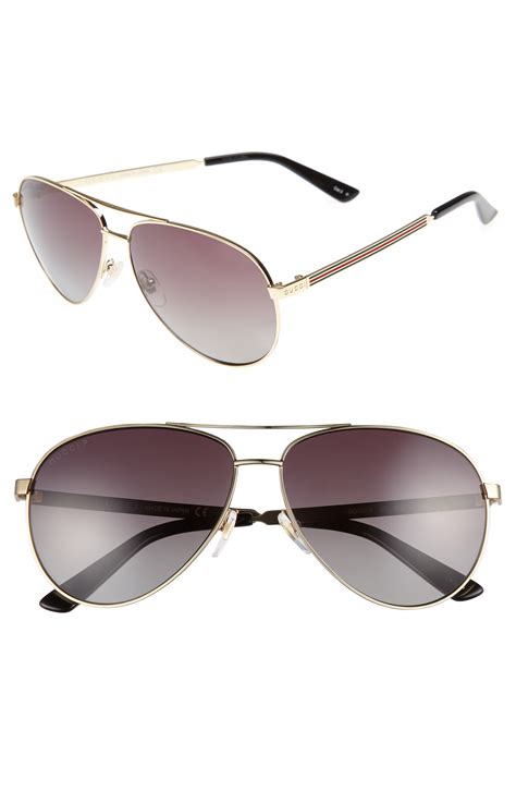 gucci polarized aviator sunglasses